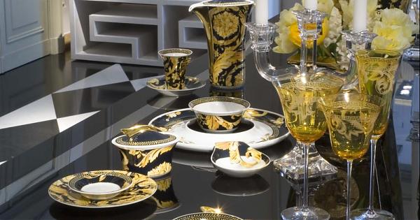  餐桌華麗風景！ROSENTHAL金色花邊系列