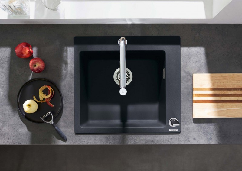 Hansgrohe Silicatec花岗岩厨房水槽为厨房披上优雅色彩 世界高级品luxurywatcher