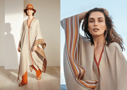 Loro Piana 將品牌經典「手提箱條紋」的寬條紋圖案貫穿於2019 夏季系列簡單且和諧