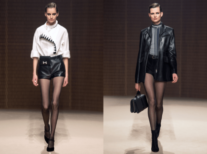 爱马仕2019秋冬系列大量使用的皮革元素刻画现代女性多变面貌