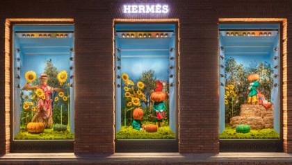 法国知名艺术家Fourtou为上海爱马仕之家操刀设计店面