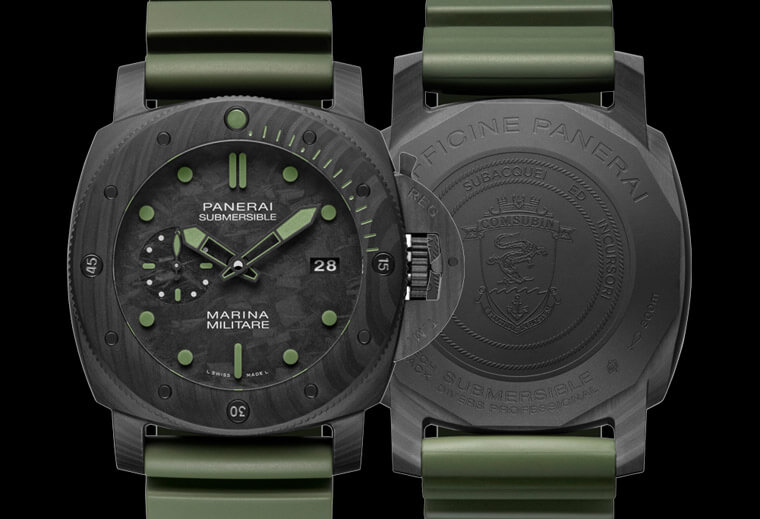 沛納海961和979 Carbotec潛水錶底蓋上的圖案不只是裝飾還有特別意義