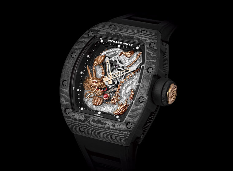 RICHARD MILLE把龍雕昇華成K金結合藍寶石材質 RM 57-03陀飛輪同時展現高階複雜與裝飾工藝