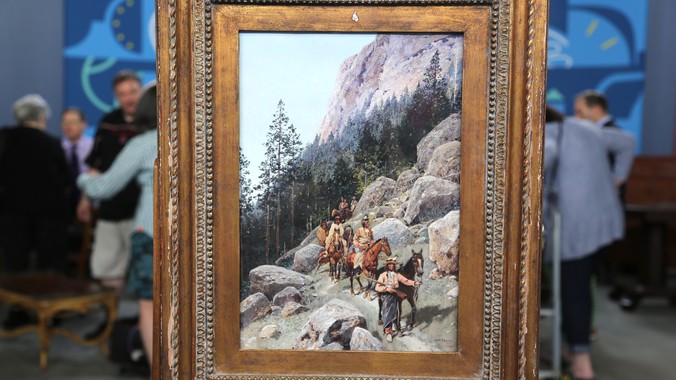 家裡6000元不起眼的油画估价后涨幅千倍高达900万元