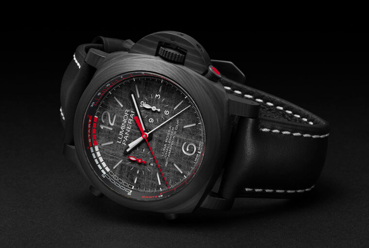沛纳海Luminor Luna Rossa结合帆船联名主题 面盘用特殊材质制作
