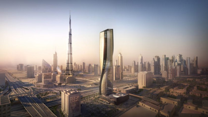 比世界第一高樓哈里發塔還要亮的陶瓷塔Wasl Tower即將出現