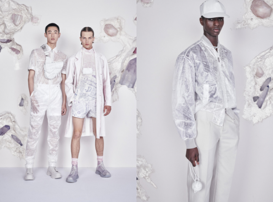 DIOR 2020夏季時裝重新演繹日報印花「Journaux」圖案