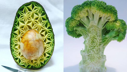 令人難以置信!這位日本廚師巧手將食物雕刻成藝術品