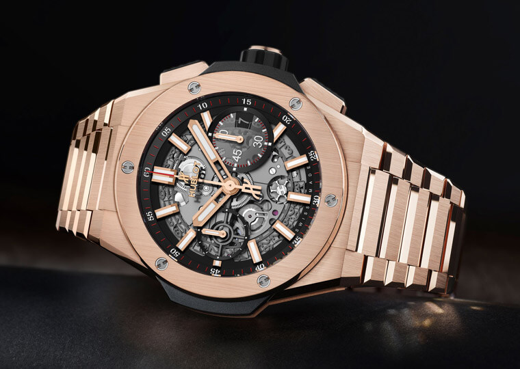 宇舶Big Bang Integral採用霸氣非凡一體化鍊帶令人耳目一新