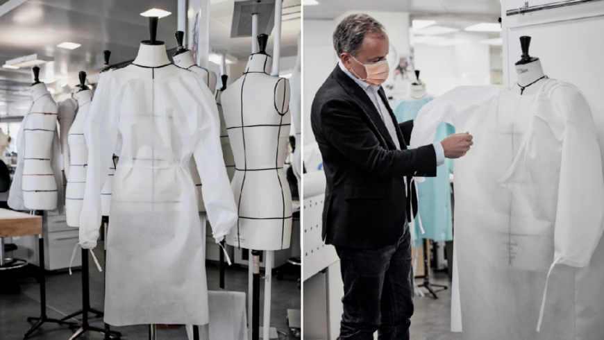 LV将巴黎新桥街的成衣工坊投入生产医疗防护服