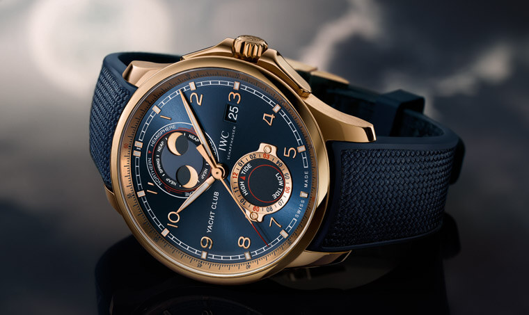 葡萄牙Yacht Club新款是IWC首款能显示潮汐涨退的月相手表