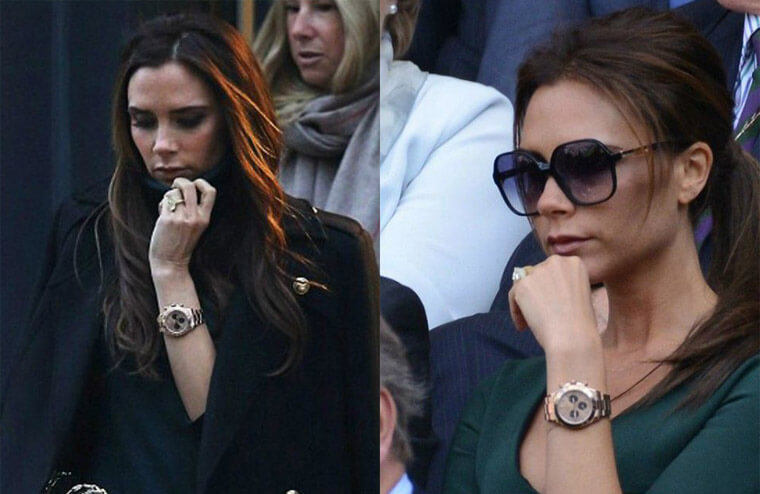 高贵辣妹维多利亚贝克汉出门少不了这只劳力士人气运动表