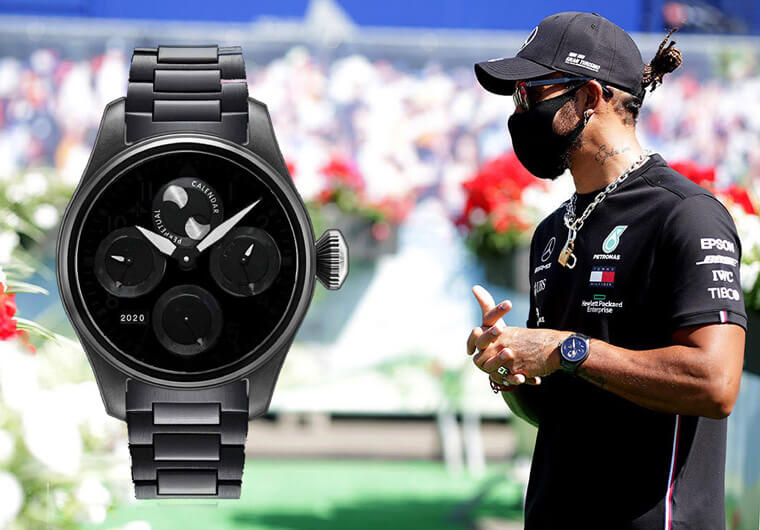 F1冠军车手汉米尔顿最近手上戴的这支IWC大飞全世界就只有他有