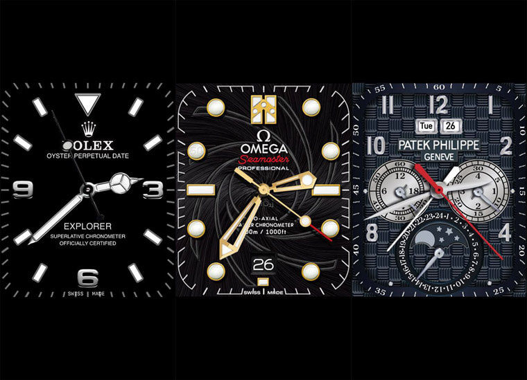 Apple Watch也可以化身劳力士、欧米茄或百达翡丽名表