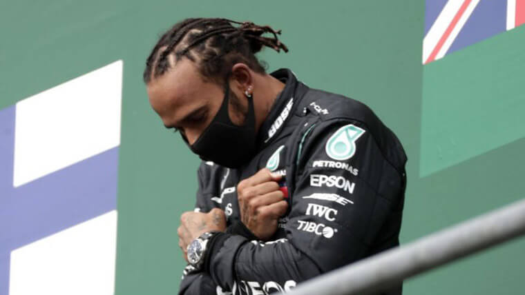 Lewis Hamilton F1比利時站摘下冠軍,致敬黑豹時手戴IWC大飛