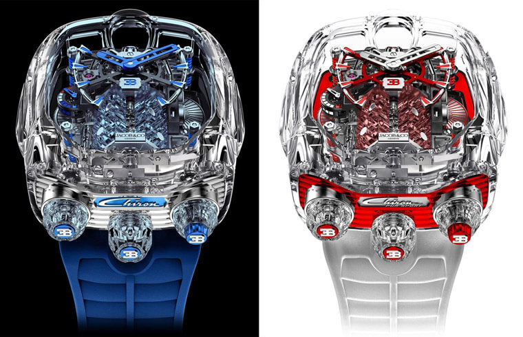 JACOB & CO.凯龙陀飞轮新款改换蓝宝石透明表壳