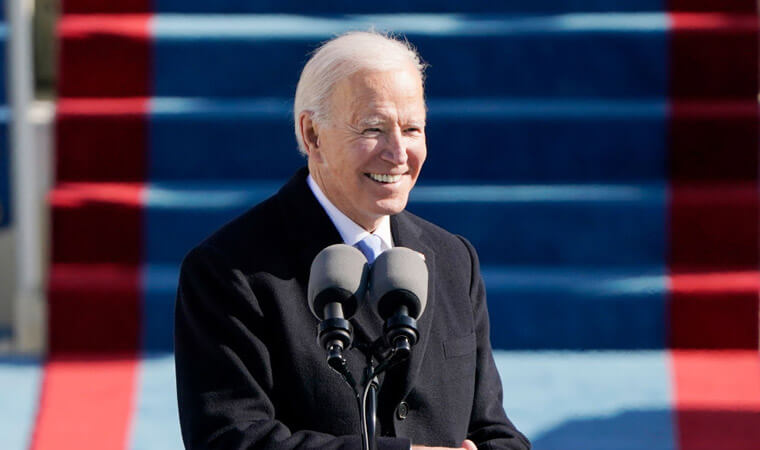 拜登佩戴幸运表就任美国第46任总统