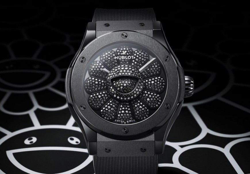 宇舶用陶瓷和黑鑽打造藝術大師村上隆微笑之花聯名錶