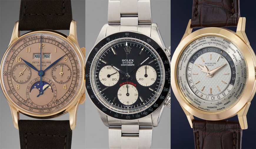 2020年钟表拍卖成交价格Top 3