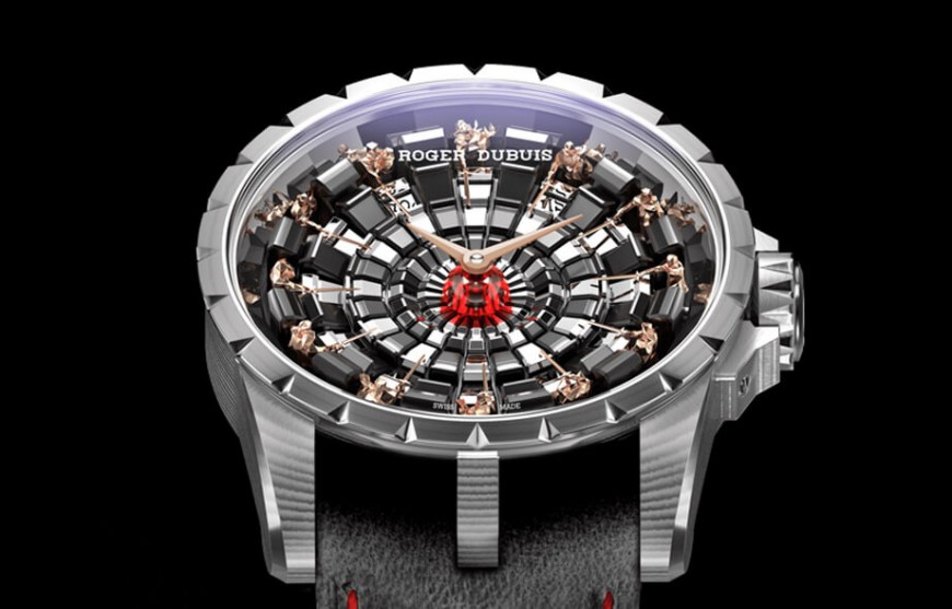 羅杰杜彼圓桌騎士系列嶄新啟用大馬士革鈦合金錶殼