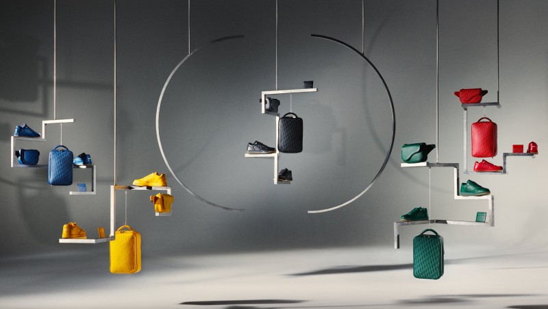 男性最爱Dior World Tour胶囊系列包包、运动鞋、皮带 五色亮彩全出