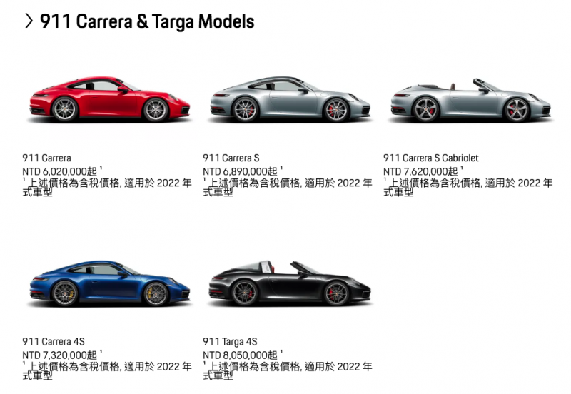 2022 Porsche 911保时捷调整售价一览 世界高级品luxurywatcher