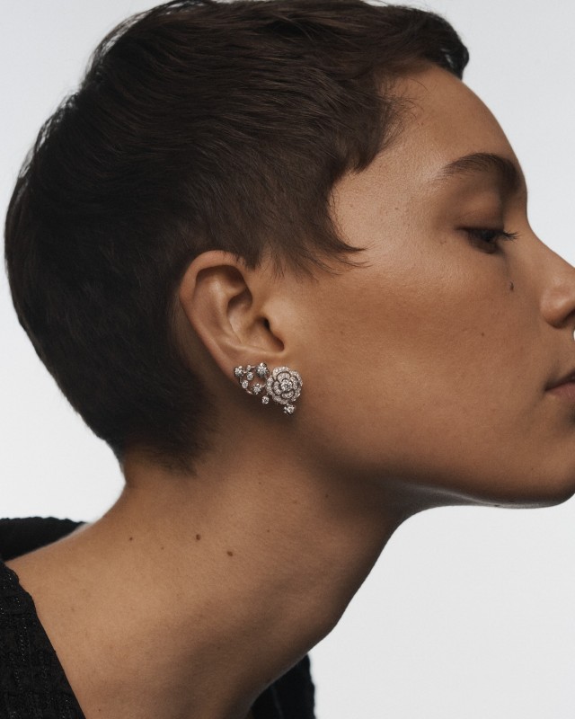 香奈兒鐵粉最愛珠寶  2021山茶花新款耳環項鍊戒指迷人盛開