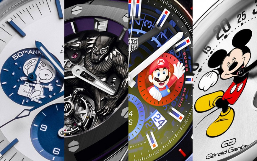跳脱高级手表框架 盘点一年内高话题动漫卡通人物联名表