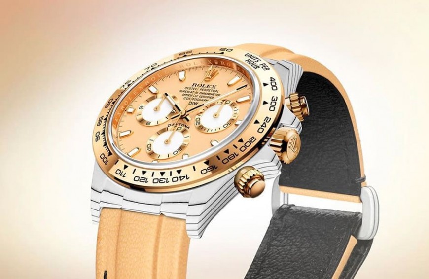 超罕見白色石英纖維錶殼的勞力士黃金Daytona