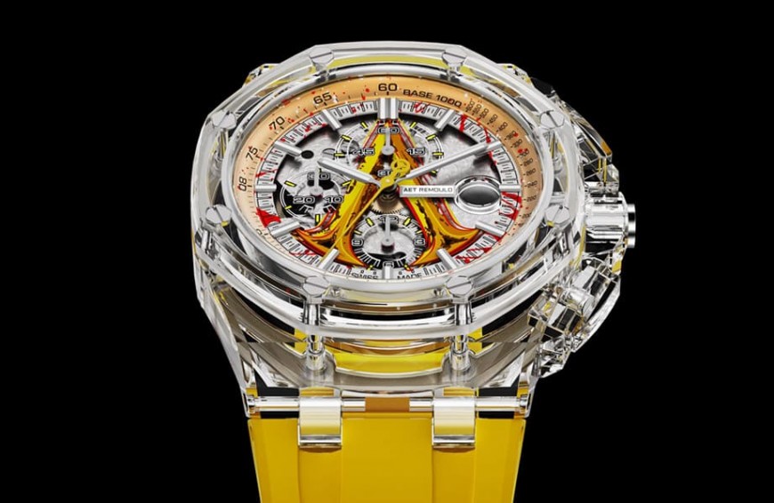 以斯巴达战士盾牌为灵感的AP ROO蓝宝石计时码表