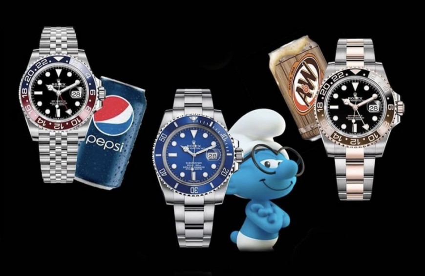 百事可樂、藍色小精靈、麥根沙士等20個常見勞力士手錶暱稱