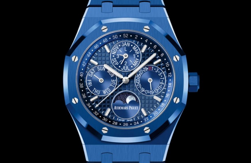 愛彼皇家橡樹陶瓷錶價格水漲船高 最新藍陶瓷萬年曆開創系列新局