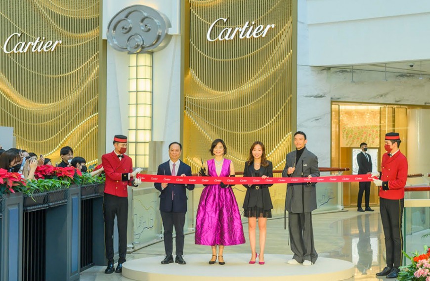 卡地亚台北101旗舰店开幕  林青霞、张震出席增添金马巨星光彩