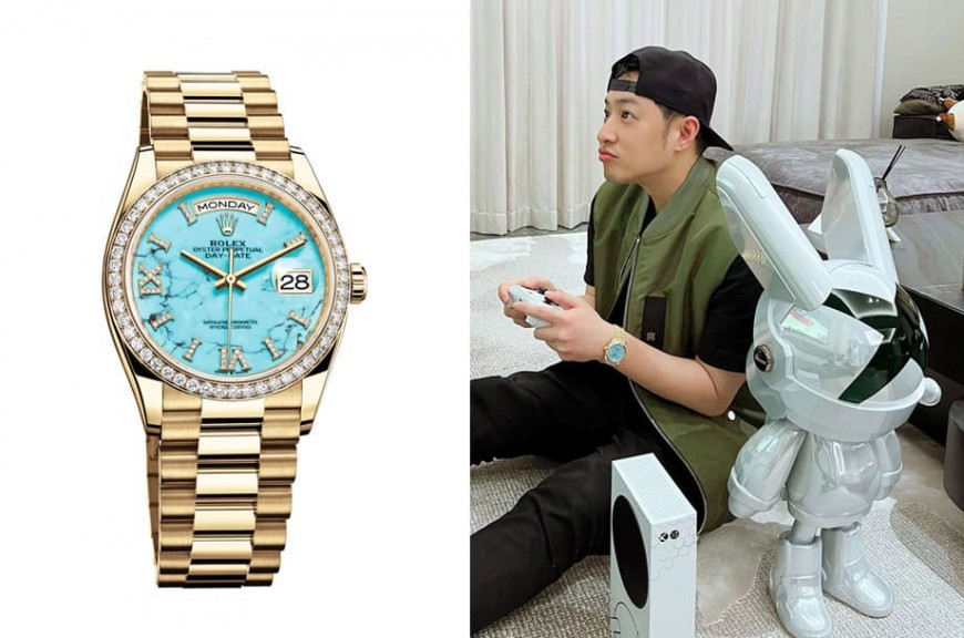 潘瑋柏曬XBOX超限量套組 打電動手上戴一支金勞意外搶鏡