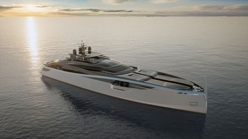 义大利139呎超级游艇「Infinity 42 BluE」九成时间可全电力航行