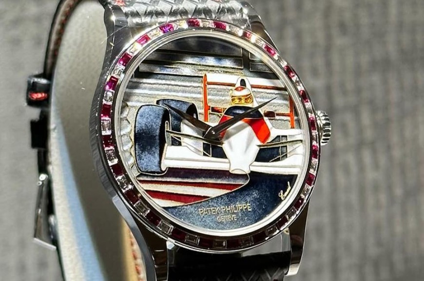 PP以车神洗拿为灵感创作限量Calatrava珐琅表