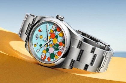 勞力士Oyster Perpetual繼彩色漆面後新推「彩色氣泡」面盤