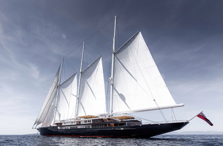 世界最高、第二大豪華帆船 貝佐斯新歡Koru遊艇風帆首次曝光