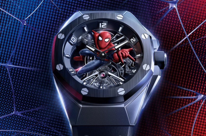 爱彼与漫威发表最新联名作品皇家橡树概念「蜘蛛人」陀飞轮
