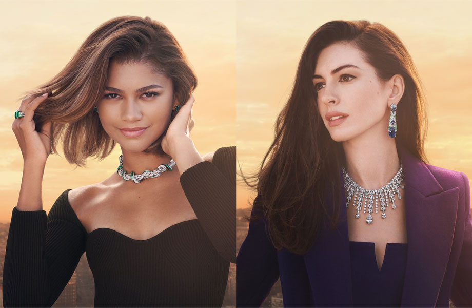 安海瑟薇与千黛亚演绎宝格丽2023广告大片展显女神风采