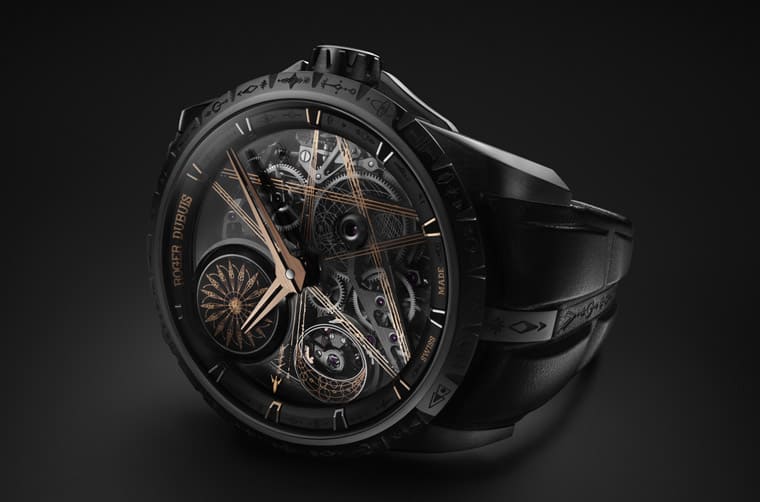 罗杰杜彼Excalibur单摆轮手表结合刺青艺术家创意诠释宇宙天体奥妙