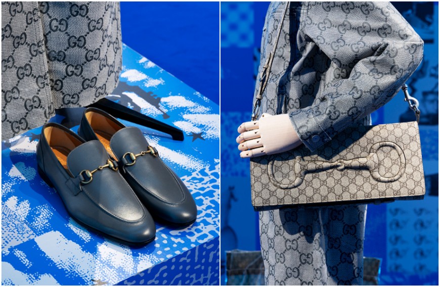 致敬Horsebit乐福鞋70周年  Gucci 2024春夏男装包包鞋子妆点经典马衔链