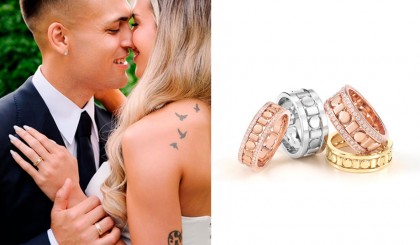 馬丁尼斯婚禮戴上Damiani 珠寶「守護一生一世的定情承諾」