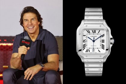 汤姆克鲁斯全球宣传《不可能的任务：致命清算 第一章》 手上接力出现卡地亚等名表