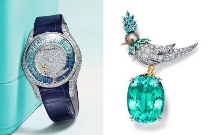 Schlumberger by Tiffany Co.首度推出高級腕錶「石上鳥隱藏其中」