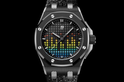 爱彼37毫米皇家橡树离岸型音乐腕表首度换上黑色陶瓷表壳