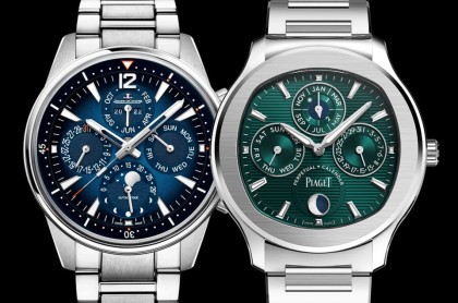 百万价格不锈钢万年历运动表 积家Polaris与伯爵Polo比较