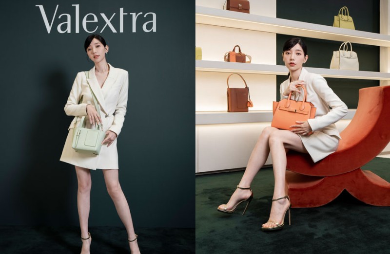 女神郭雪芙優雅演繹 Valextra 2023 秋冬手袋  實現無數穿搭可能