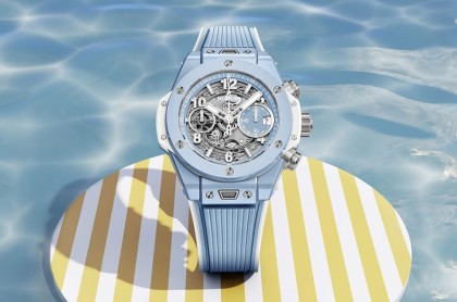 宇舶Big Bang陶瓷計時碼錶「天空藍」配色替炙熱天氣帶來清爽涼意