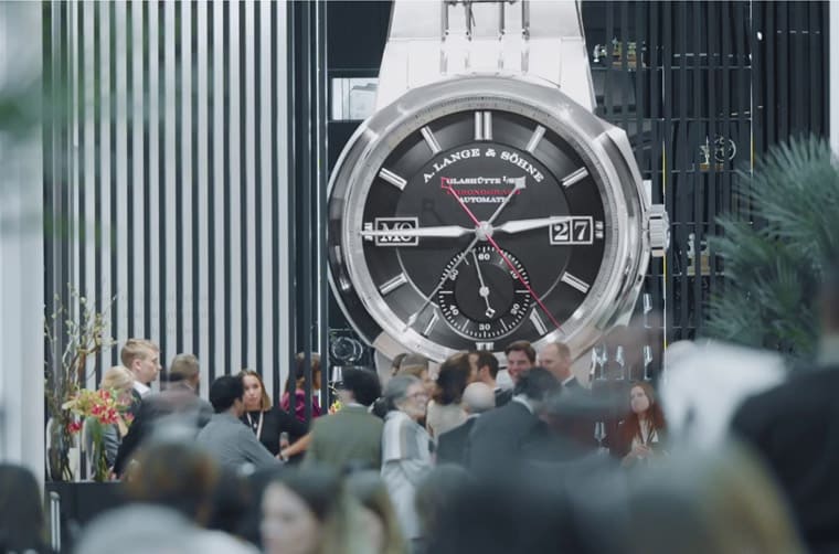 超大型朗格Odysseus計時碼錶現身英國倫敦哈洛德百貨